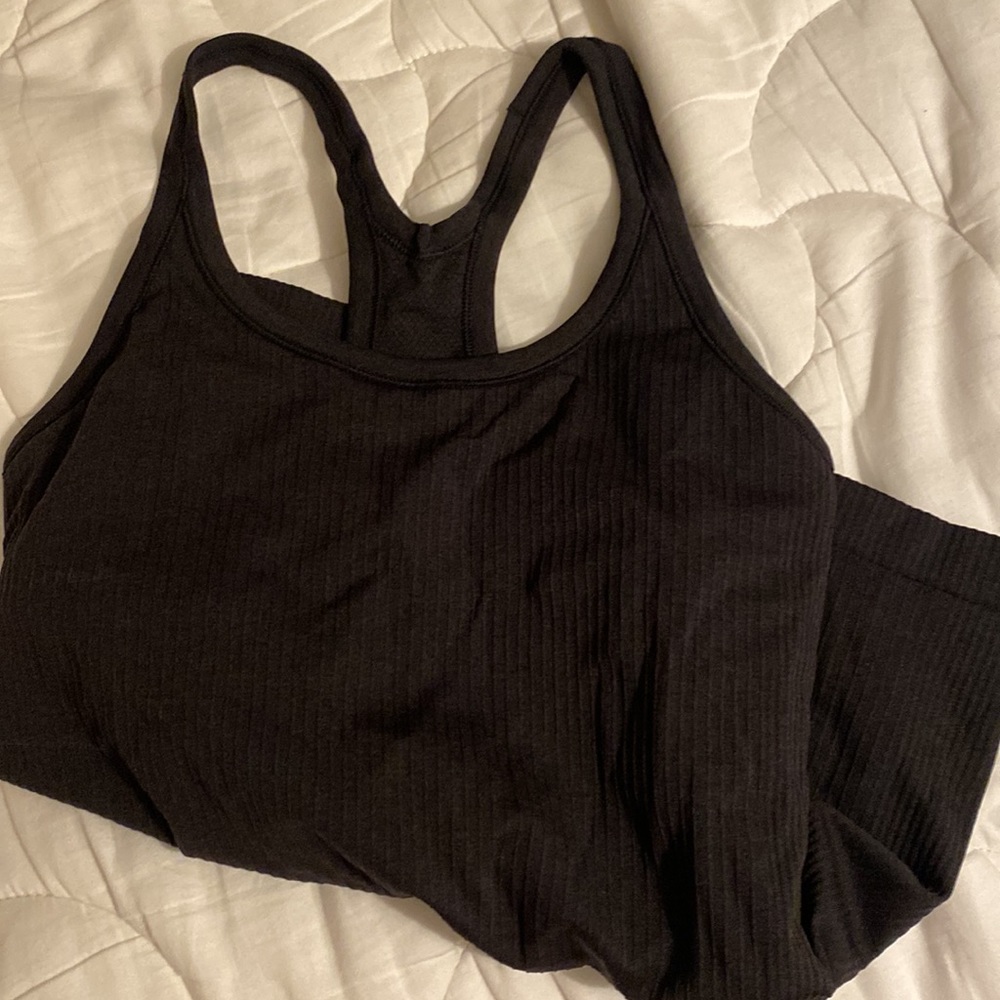 black Lululemon full length tank